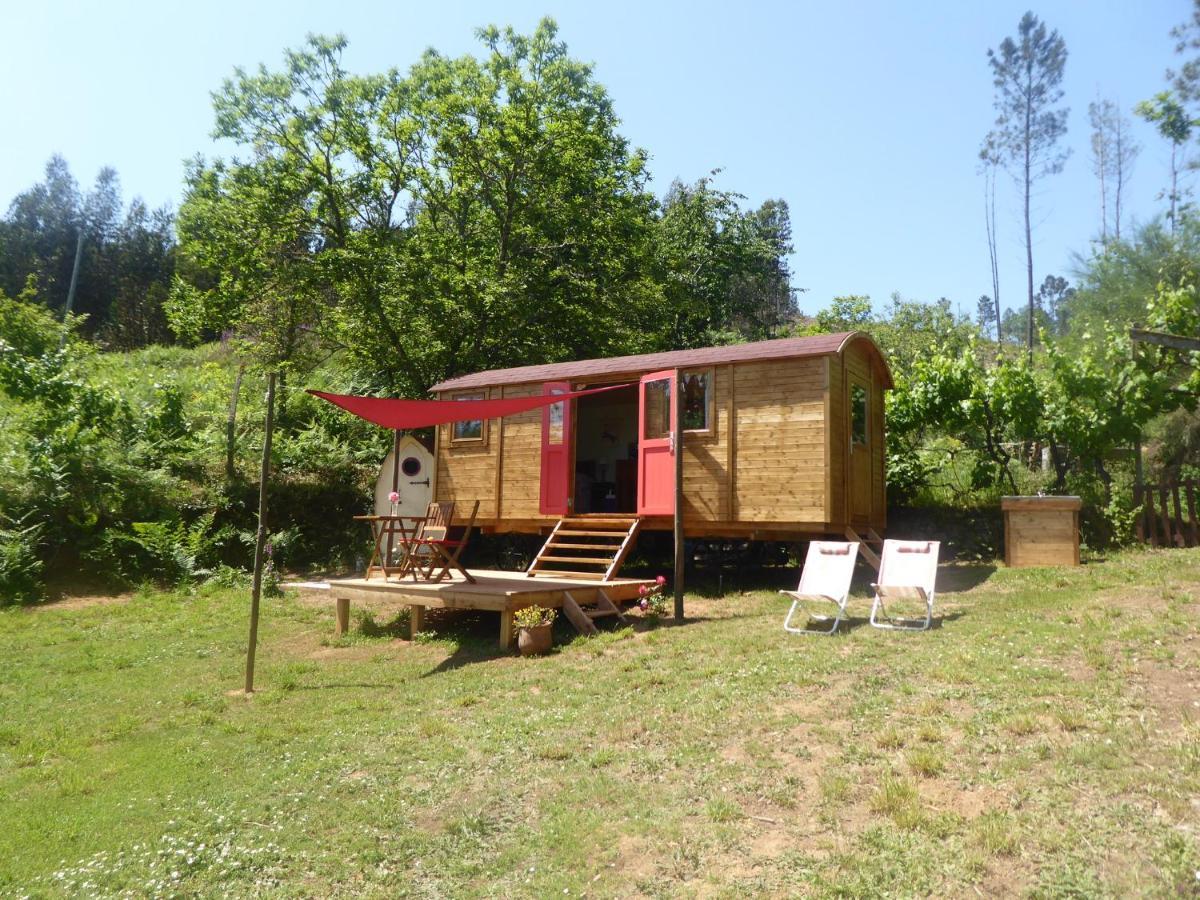 פדרוגאו גראנדה Rosa The Cosy Cabin - Gypsy Wagon - Shepherds Hut, River Views Off-Grid Eco Living מראה חיצוני תמונה